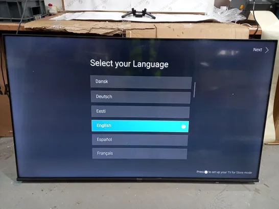HISENSE E7HQTUK 55" SMART 4K ULTRA HD HDR QLED TV - COLLECTION ONLY