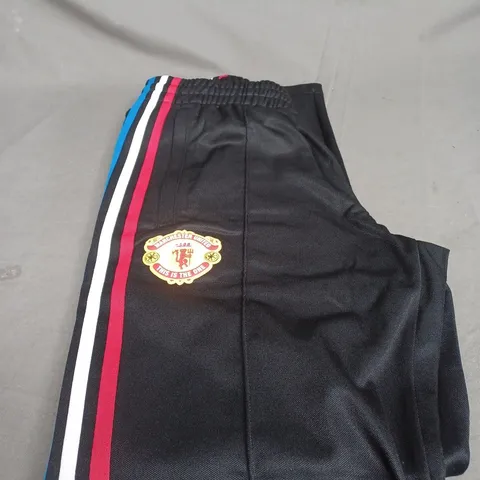 ADIDAS MANCHESTER UNITED FC TRACKSUIT BOTTOMS - STONE ROSES COLLAB SIZE M