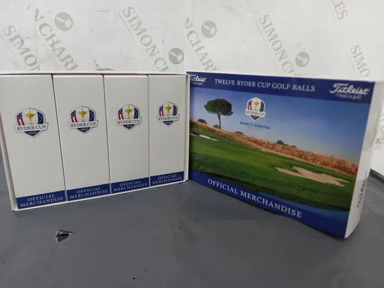 BOXED TITLEIST TWELVE RYDER CUP GOLF BALLS