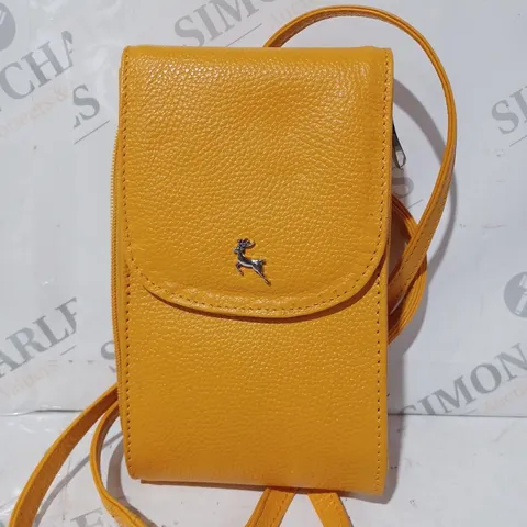 ASHWOOD PHONE CROSSBODY BAG IN SAFFRON