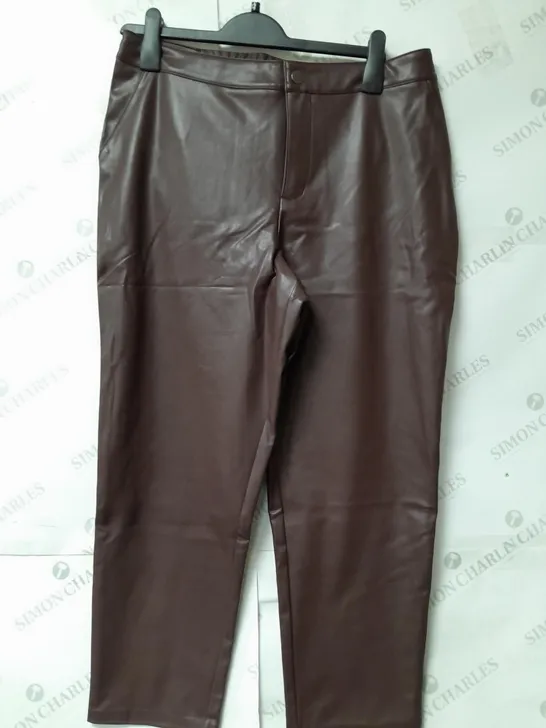 RUTH LANGSFORD LADIES CIGARETTE TROUSERS CHOCOLATE SIZE 16