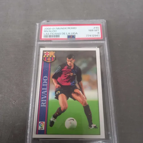 RIVALDO PSA GRADED 8 COLLECTABLE CARD