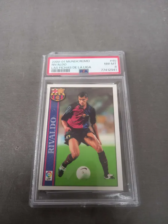 RIVALDO PSA GRADED 8 COLLECTABLE CARD