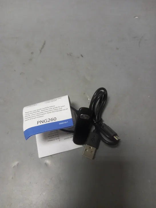 BOX OF APPROX. 100 PLUG N GO 260 BLUETOOTH HEADSET 