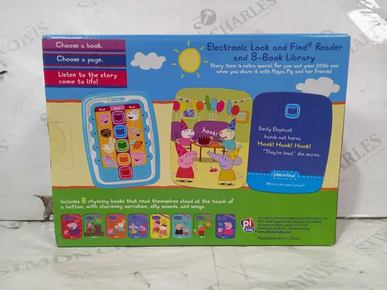 PEPPA PIG ELECTRONIC LOOK AND FIND READER AND 8-BOOK LIBRARY