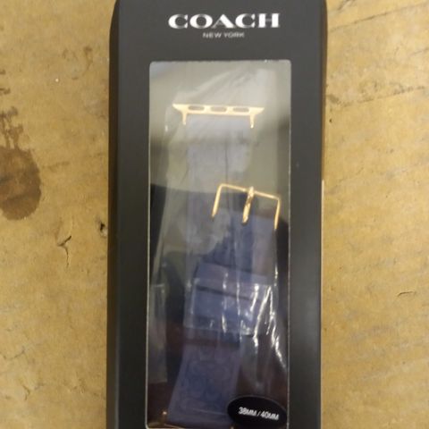 COACH LADIES PURPLE SMART WATCH STRAP - COMPATIBLE WITH APPLE WATCH