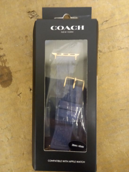 COACH LADIES PURPLE SMART WATCH STRAP - COMPATIBLE WITH APPLE WATCH RRP £75