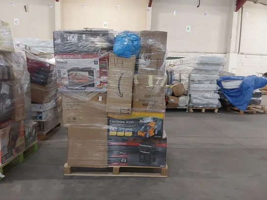 PALLET OF APPROXIMATELY 21 UNPROCESSED RAW RETURN HOUSEHOLD AND ELECTRICAL GOODS TO INCLUDE;