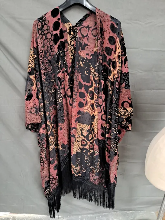 MALISSA J KAFTAN STYLE WRAP BLUSH MULTI ONE SIZE