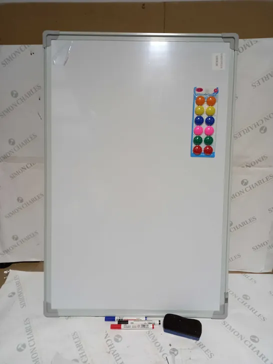 WHITE BOARD WITH ACCESSORIES - 60 X 90CM 