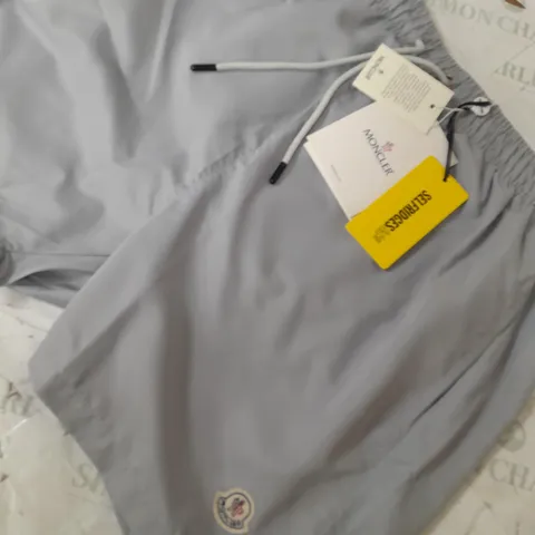 MENS MONCLER GREY SHORTS - SIZE XL