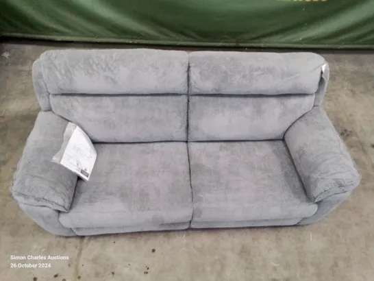 QUALITY DESIGNER ADANA 3 SEATER FABRIC UPHOLSTERED GREY SOFA