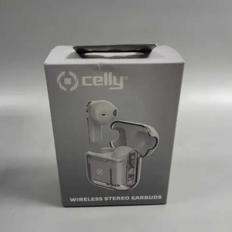 BOXED SEALED CELLY WIRELESS STEREO EARPHONES 