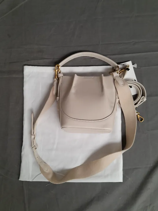 ZARA SMALL PU HANDBAG IN IVORY 