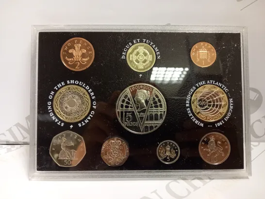 COMPLETE COLLECTION OF COMMEMORATIVE COINS INCLUDING STANDING ON THE SHOULDERS OF GIANTS, DECUS ET TUTAMEN AND WIRELESS BRIDGES THE ATLANTIC