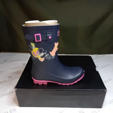 BOXED RADLEY ALBA MID WELLINGTONS BOOTS SIZE 4 