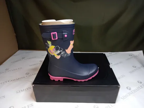 BOXED RADLEY ALBA MID WELLINGTONS BOOTS SIZE 4 