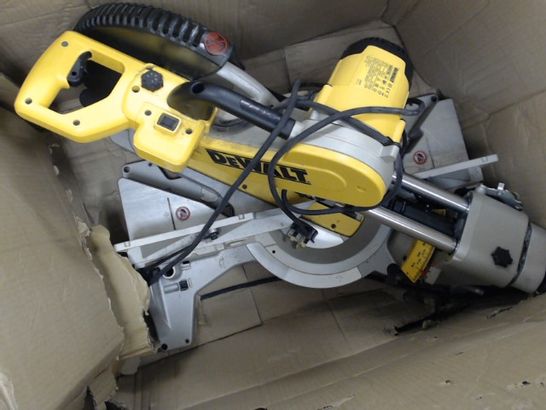 DEWALT MITRE SAW YELLOW/BLACK- collection only