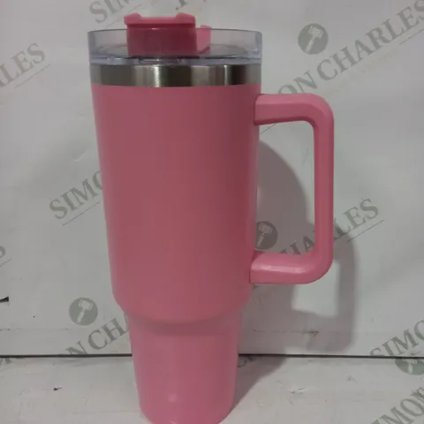 UNBRANDED STAINLESS STEEL INSULATED TRAVEL MUG IN PINK