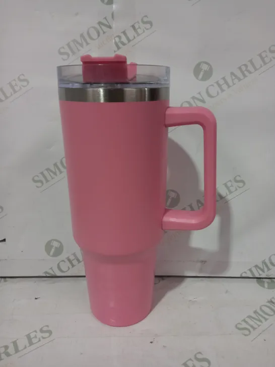 UNBRANDED STAINLESS STEEL INSULATED TRAVEL MUG IN PINK