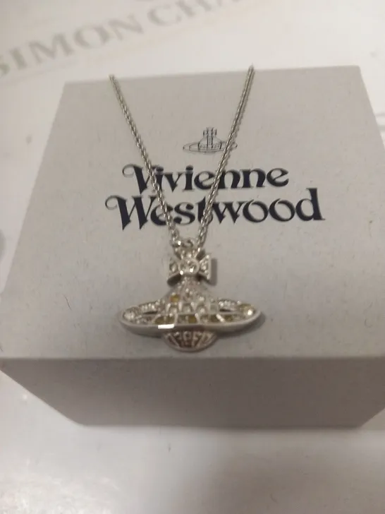 BOXED VIVIENNE WESTWOOD MINNIE BAS RELIEF PENDANT