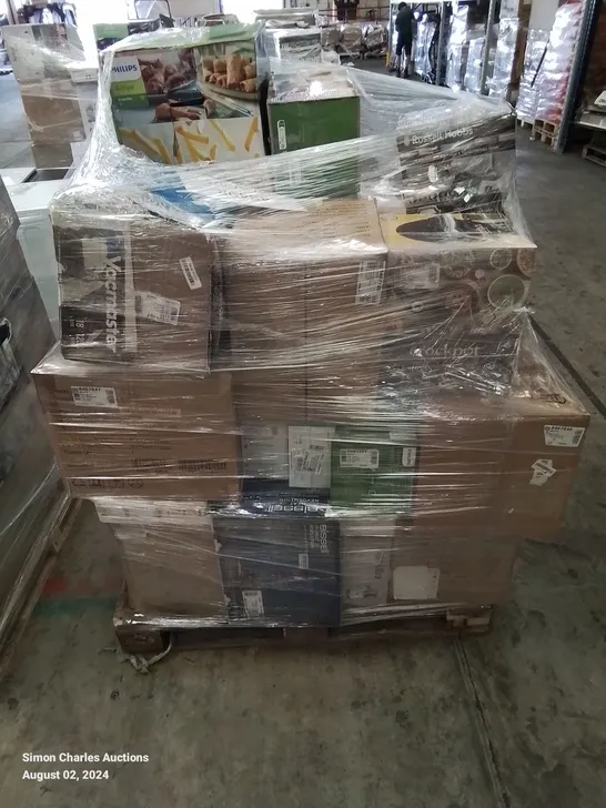 PALLET OF APPROXIMATELY 36 UNPROCESSED RAW RETURN HOUSEHOLD AND ELECTRICAL GOODS TO INCLUDE;