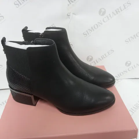 BOXED MODA IN PELLE LILTH ANKLE BOOT BLACK LEATHER SIZE 7