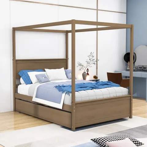 BOXED ABDUL-QAADIR MANUFACTURED WOOD BED