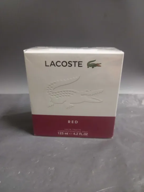 BOXED LACOSTE RED EAU DE TOILETTE 125ML