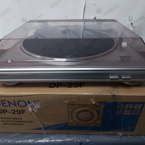 BOXED DENON DP-29F TURNTABLE