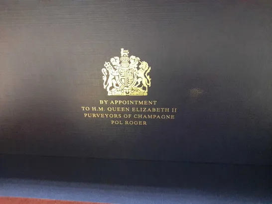 BOXED POL ROGER SIR WINSTON CHURCHILL CHAMPAGNE VINTAGE 1999 75CL BY APPOINTMENT TO H.M. QUEEN ELIZABETH II PURVEYORS OF CHAMPAGNE POL ROGER