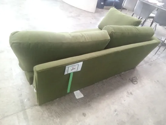 QUALITY DESIGNER CONWAY LHF SOFA SECTION - GREEN FABRIC 