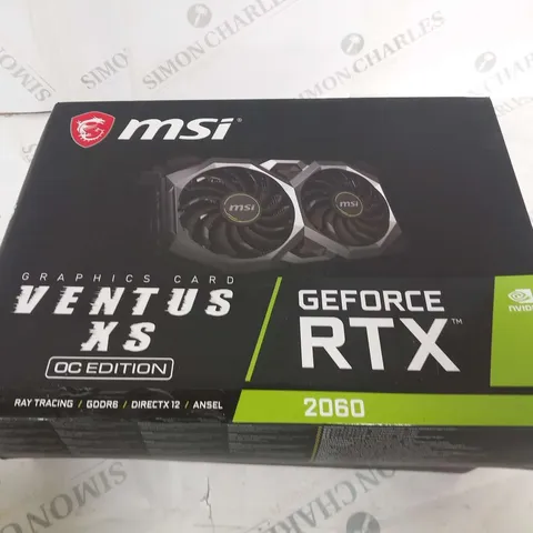 BOXED MSI GRAPHICS CARD VENTUS XS OC EDITION GEFORCE RTX 2060