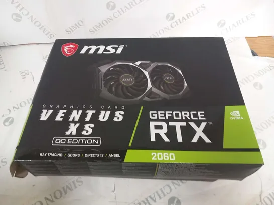 BOXED MSI GRAPHICS CARD VENTUS XS OC EDITION GEFORCE RTX 2060