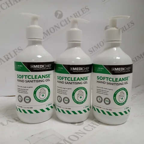 LOT OF 22 MEDICHIEF SOFTCLEANSE HAND GEL 500ML