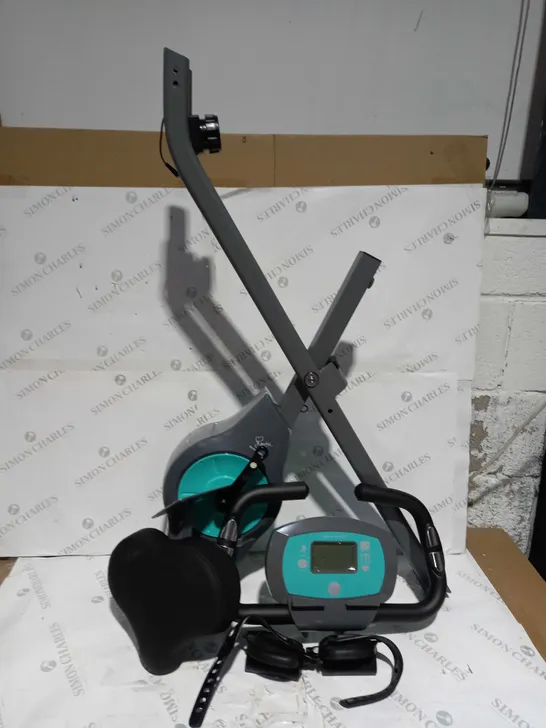 DAVINA FITNESS FOLDING MAGNETIC EXERCISE BIKE - MINT - COLLECTION ONLY