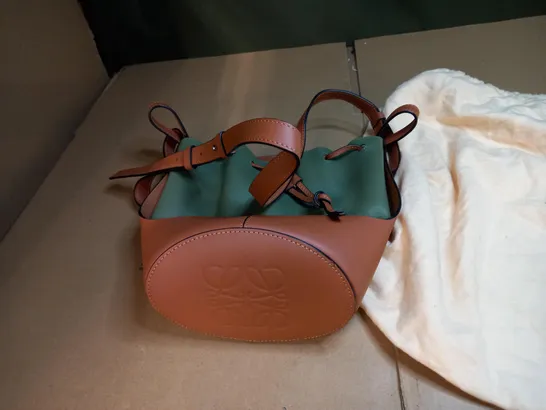 LOEWE BAG IN GREEN AND BROWN