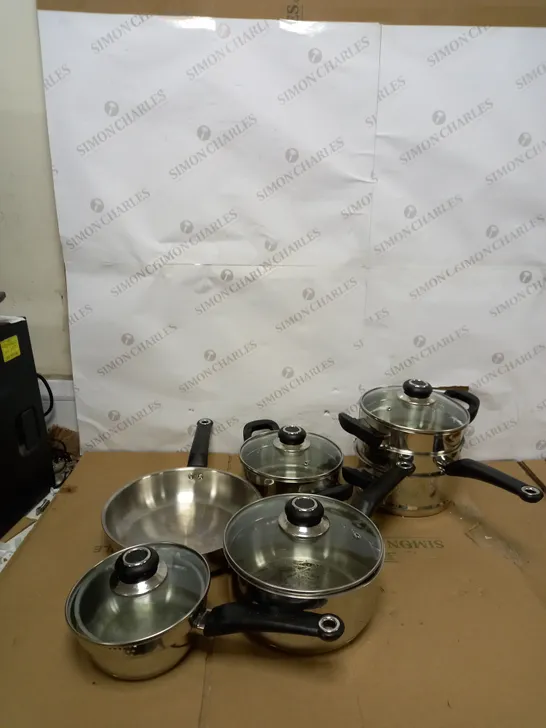 MORPHY RICHARDS 8 PIECE PAN SET