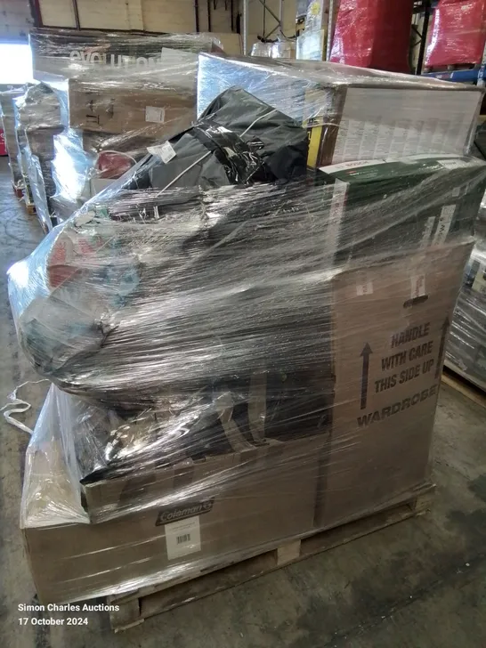 PALLET OF APPROXIMATELY 14 UNPROCESSED RAW RETURN HOUSEHOLD AND ELECTRICAL GOODS TO INCLUDE;