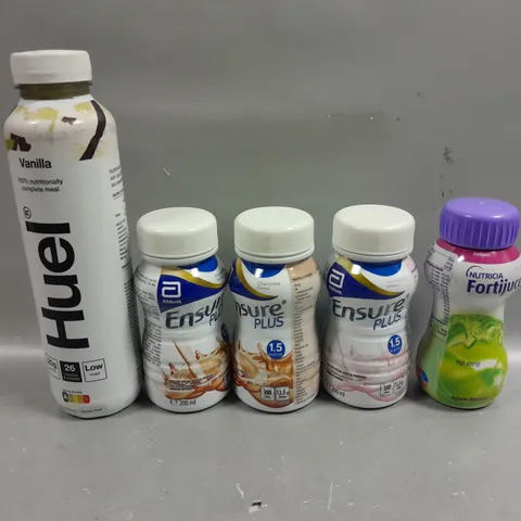 APPROXIMATELY 20 ASSORTED FOOD SUPPLEMENT DRINKS TO INCLUDE HUEL, ENSURE PLUS, FORTIJUICE ETC - COLLECTION ONLY 