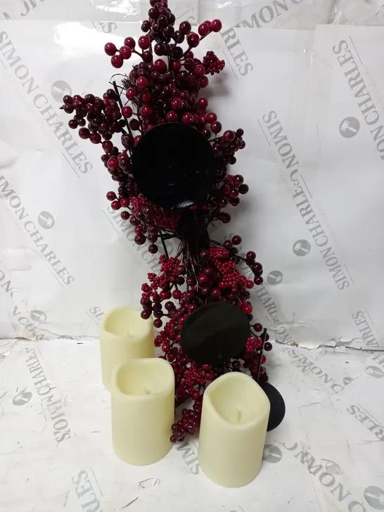 BOXED MIXED BERRY CANDLE HOLDER 