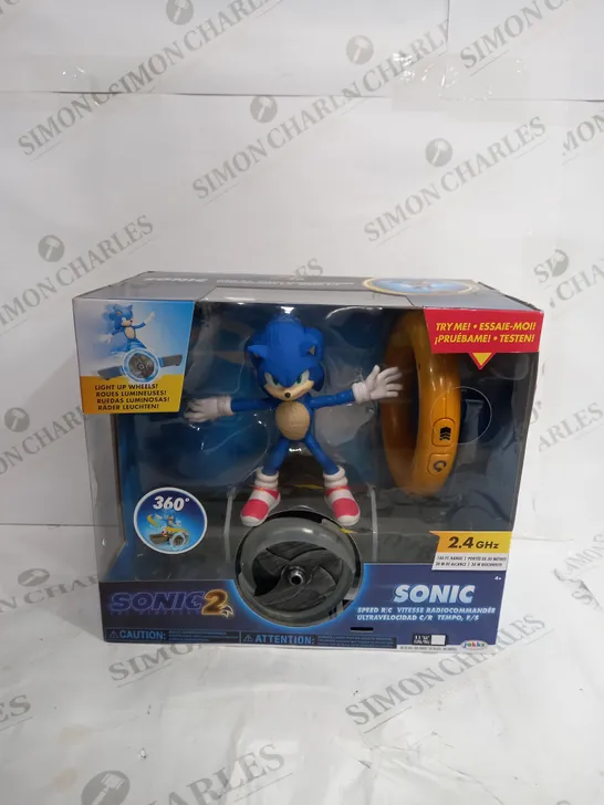 BOXED SONIC THE HEADHOG 2 SPEED RC VEHICLE 