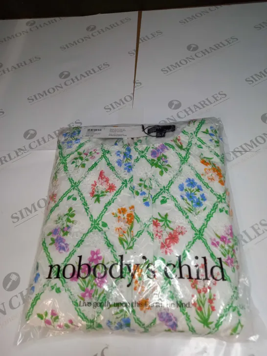 BAGGED NOBODYS CHILD DOMINIQUE BRODERIE MIDI DRESS SIZE 12