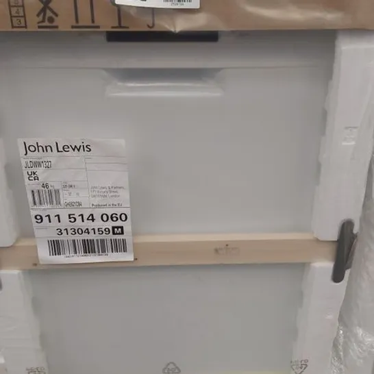 JOHN LEWIS FREESTANDING FULL SIZE DISHWASHER WHITE Model JLDWW1327 RRP £400