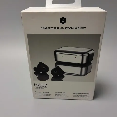BOXED MASTER & DYNAMIC MW07 TRUE WIRELESS EARPHONES