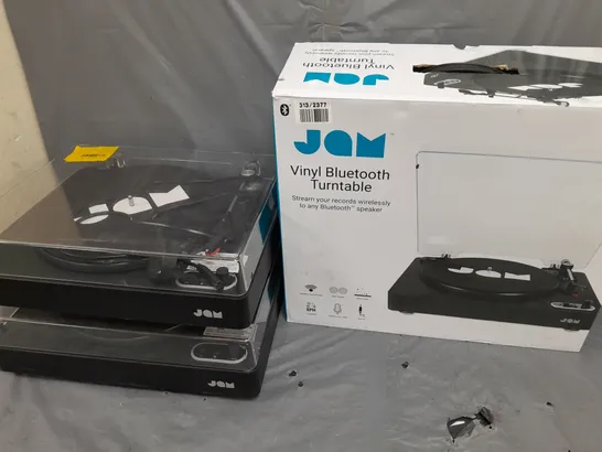 THREE JAM VINYL BLUETOOTH TURNTABLES