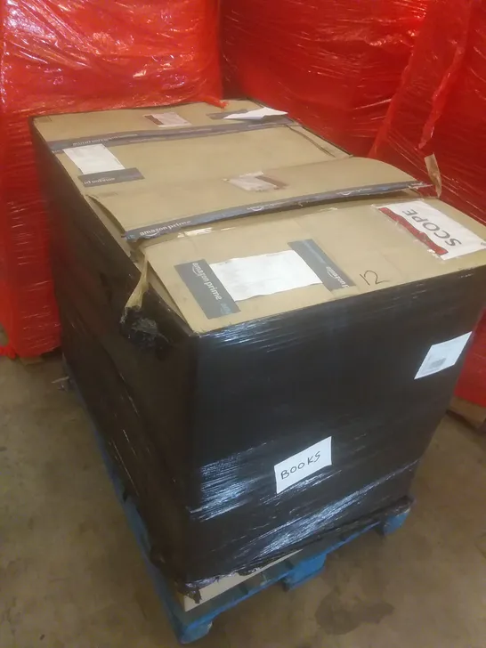 PALLET OF ASSORTED BOOKS INCLUDING KIDS BOOKS, RECIPE BOOKS, ACTIVITY BOOKS