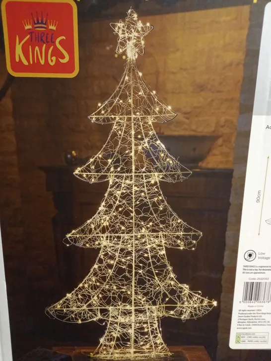 BOXED THREE KINGS LOW VOLTAGE XMAS TREE - COLLECTION ONLY