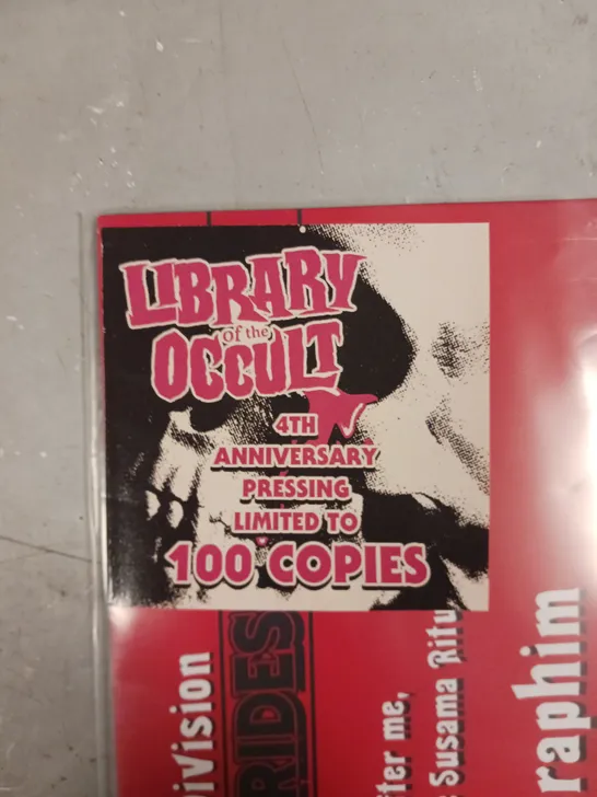 DREAM DIVISION THE DEVIL RIDES LIBRARY OF THE OCCULT 4TH ANNIVERSARY LIMITED EDITION VINYL 