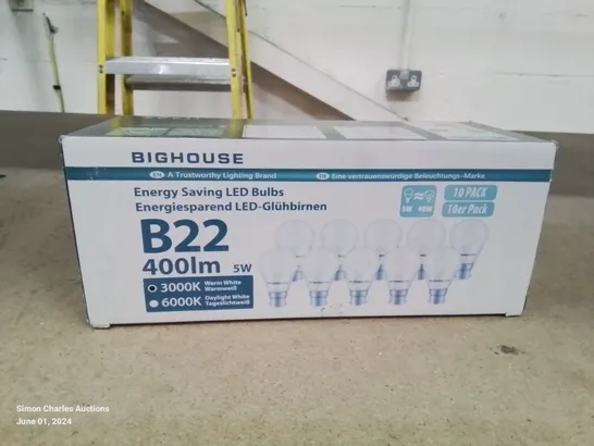 A BOX OF 400LM/5W B22 ENERGY SAVING LIGHT BULBS 